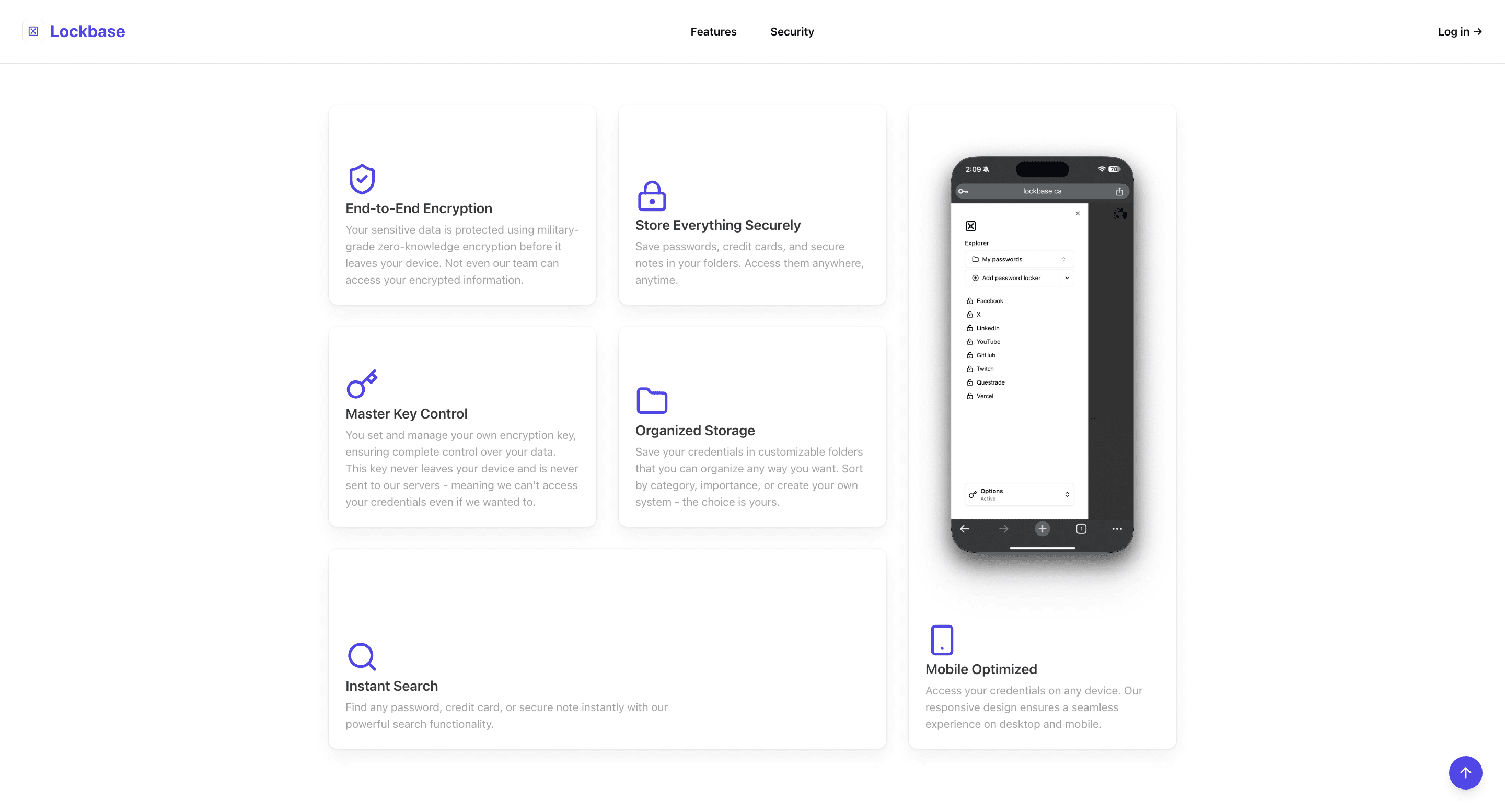 Landing Page Feature Section